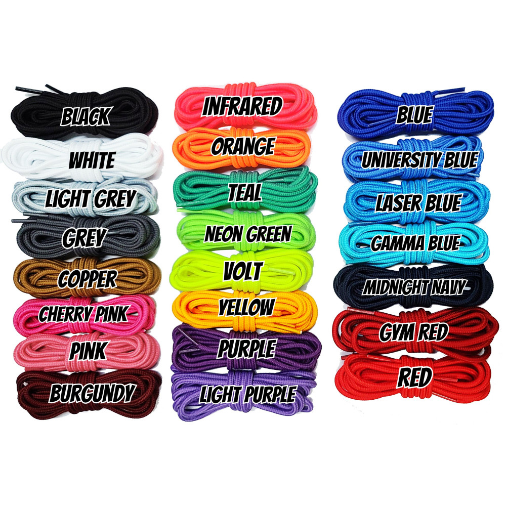 Rope Shoelaces - For Jordan 9 AJ 12 - 23 Colours -